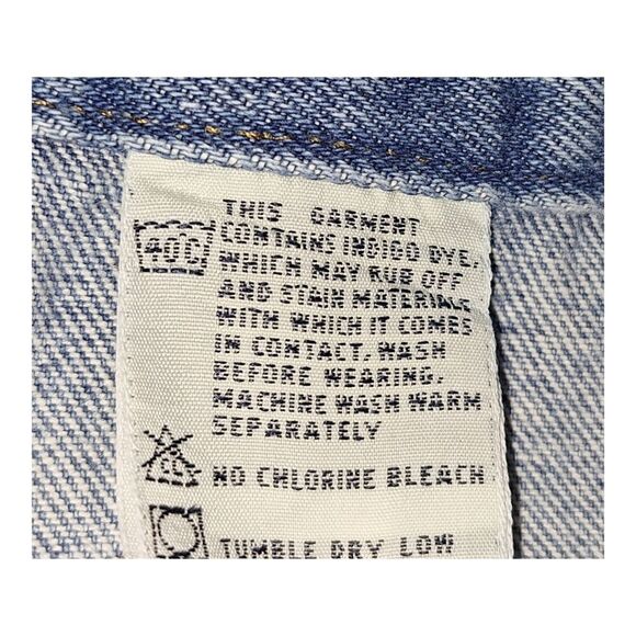 Vintage UnionBay Overalls Blue Jean Denim sz M Paint Spatter Unisex Union Bay - Picture 14 of 15